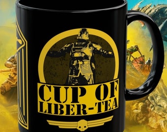 Helldivers inspired Liber-Tea Mug - Video games, gamer, gaming, helldivers 2