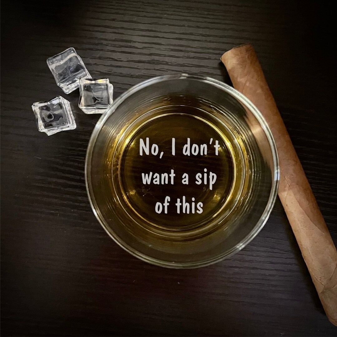 Bottom Engraved Whiskey Glass Humor Husband Gift Personalized Bourbon ...