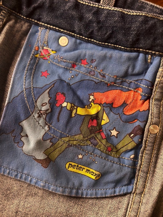 Vintage Peter Max Wrangler Denim Shorts 1960's Je… - image 4