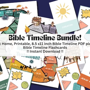FASCIO! - Cronologia della Bibbia stampabile - Flashcard cristiane per la scuola domiciliare - Risorse bibliche per la scuola domiciliare - Flashcard cristiane stampabili