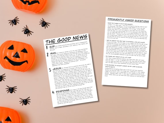 Bible Tracks For Halloween