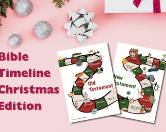 Bible Timeline Downloadable Scripture Timeline Kids Homeschool Decor Sunday School Decor Kids Christian Timeline - Christmas Edition