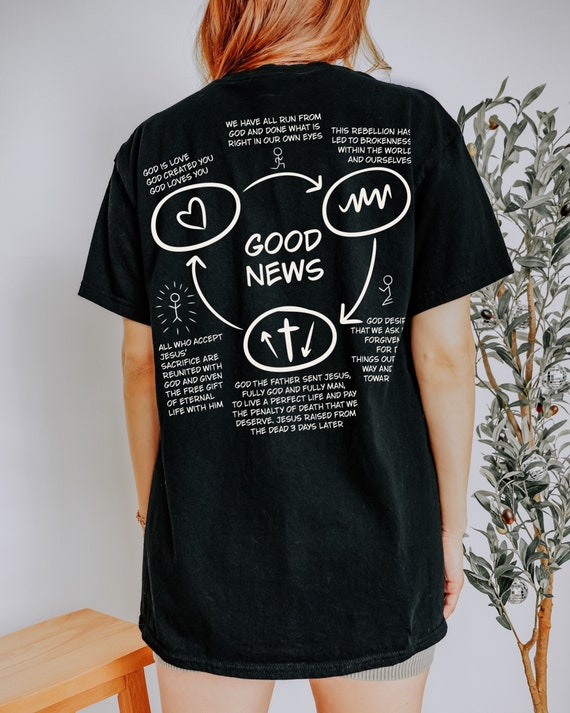 Christian Gospel Shirt | Three Circles | Evangelism Shirt | New Believer Shirt Gift | Bold Christian | God Loves You