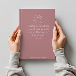 Motivating Christian Journal Gift | Christian Gift for Friend | Encouraging Christian Present for Girl | Personalized Sermon Notes Notebook