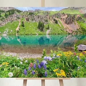 Blue Lake, Mount Sneffels Wilderness, Colorado, Instant Digital Download, Printable Photograph, 3 High Quality Digital JPGs