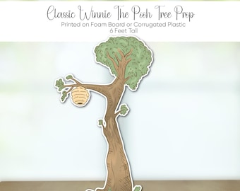 Classic Winnie The Pooh Tree Cut Out,  Winnie The Pooh Tree First Birthday Prop, Classic Winnie The Pooh Tree Photography Props