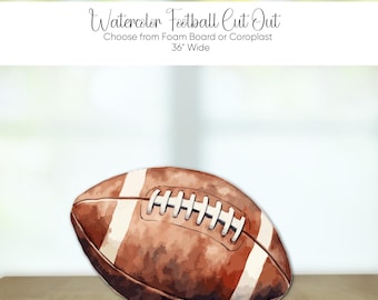 36" Football Cut Out: First Birthday Photo Prop