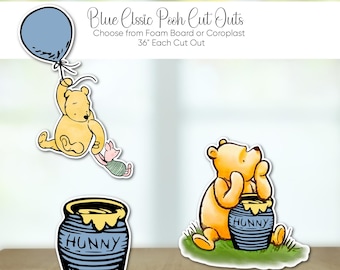 Winnie The Pooh Cutouts: 36" Baby Shower or Birthday Decor