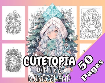 Cutetopia Winter Wonderland Coloring Book
