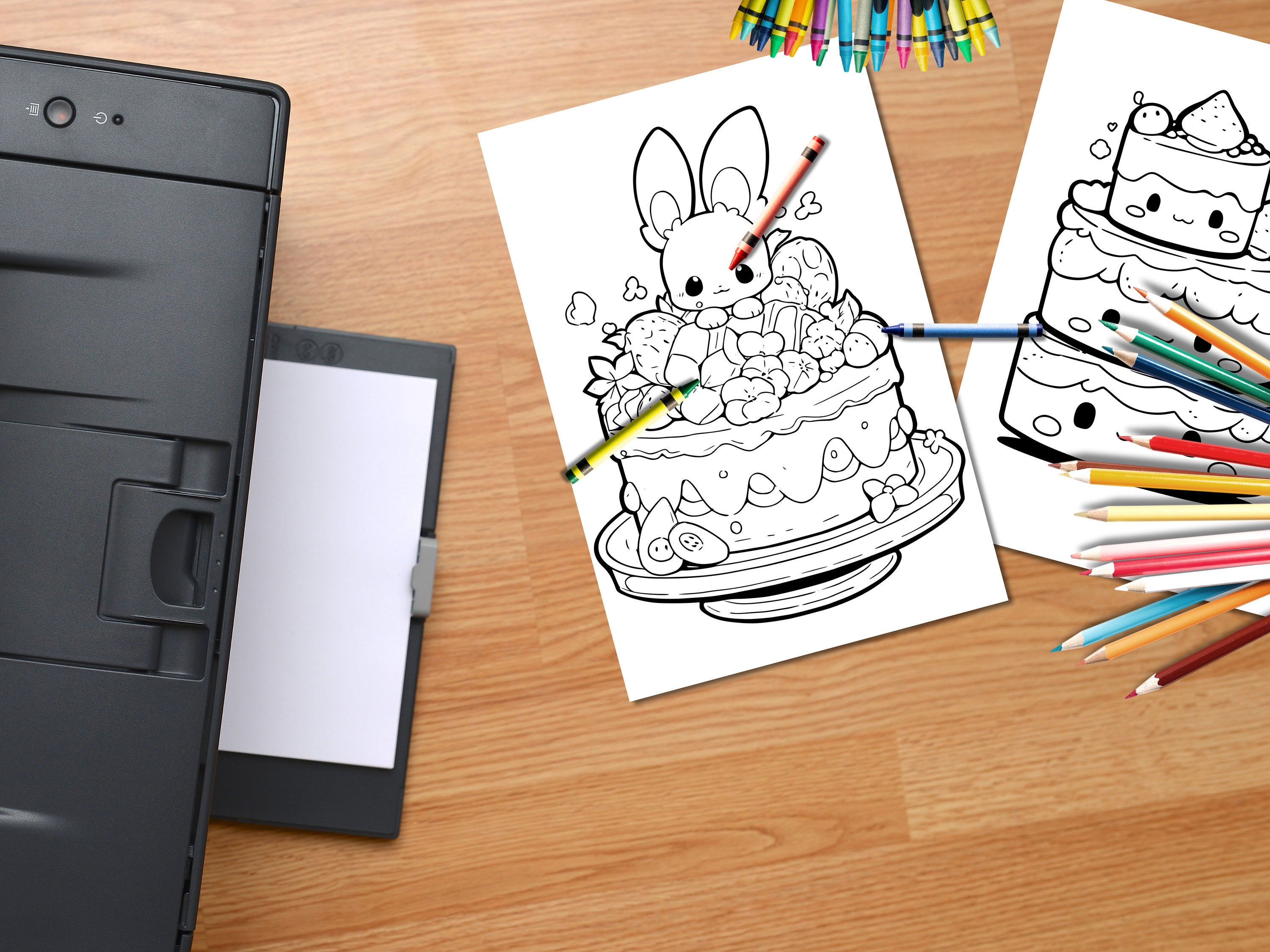 My Kawaii Cakes Coloring Book - Etsy