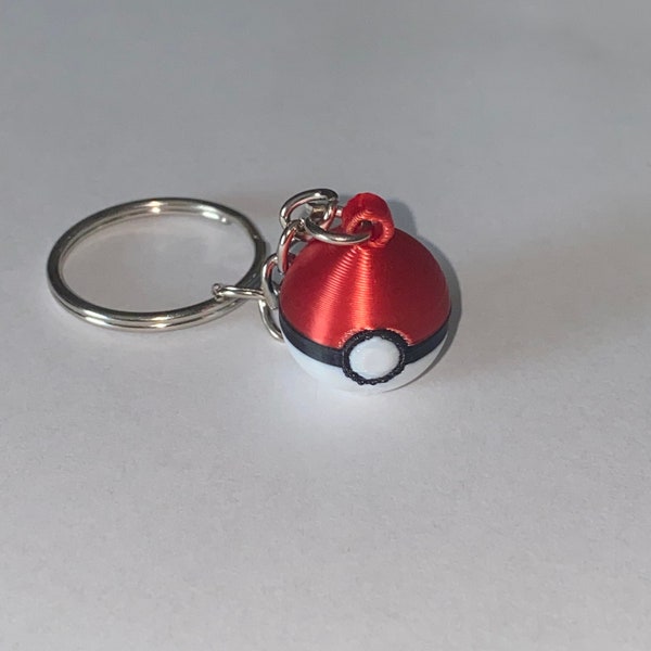 3D Printed Pokeball Keychain