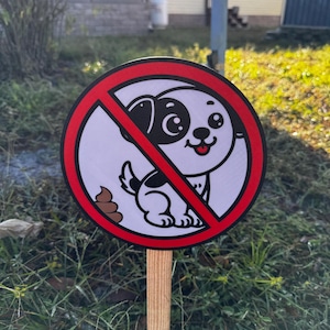 No Dog Poop Sign