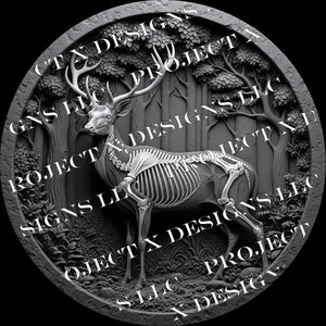 Axis Deer X-Ray Skeleton Digital File
