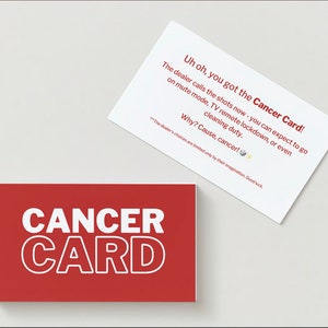 Kanker kaart - grappige kanker cadeau - kanker aanmoediging - kanker overlevende cadeau - kanker vechter cadeau - kanker kaart