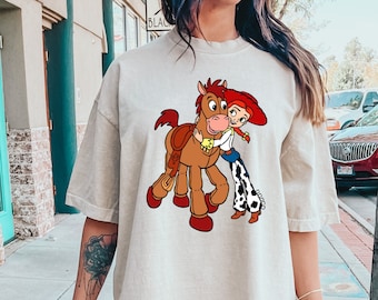 Retro Toy Story Shirt, Jessie and Bullseye Tee, Disneyworld Trip Tee, Family Vacation Apparel, Pixar Lover Gift, Retro Cartoon Style