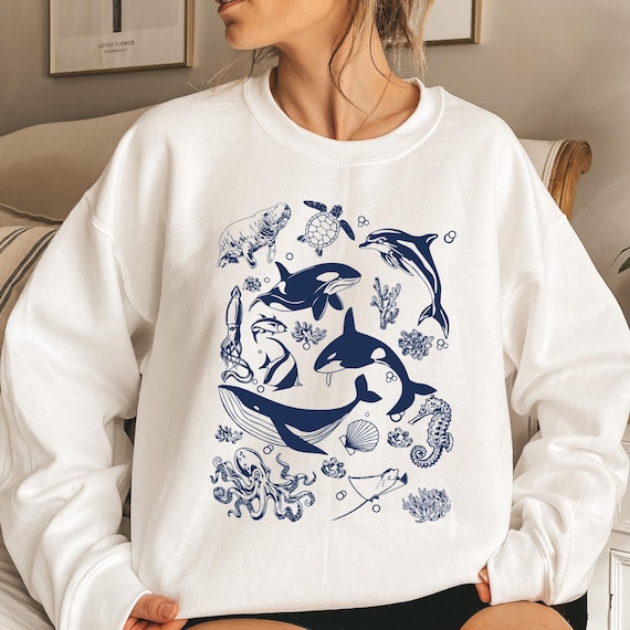 90s タートルプリント フーディー Hoodie Sea Turtle FleecenStuff 