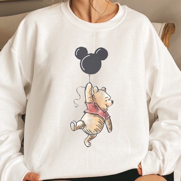 Vintage Disney Winnie The Pooh Sweatshirt, The Pooh Hoodie, Winnie The Pooh Sweatshirt, Disneyworld Sweatshirt, Disney Family Trip Hoodie