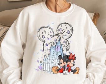 Mickey Minnie Castle Sweatshirt, Disneyworld Hoodie, Magic Kingdom Shirt, Magic Kingdom Shirt, Disney Trip Shirt, Disney Couple Shirt