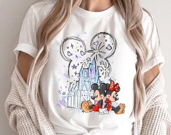 Mickey Minnie Castle Shirt, Disneyworld Shirt, Magic Kingdom Shirt, Magic Kingdom Shirt, Disney Trip Shirt, Disney Couple Shirt
