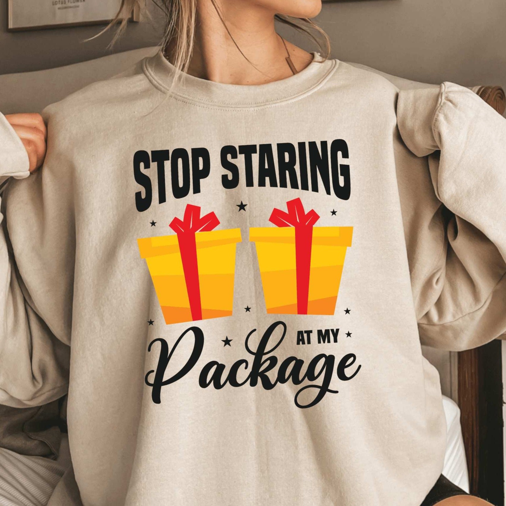 Stop Staring At My Package T-Shirt Stop Staring At My Package T-Shirt
