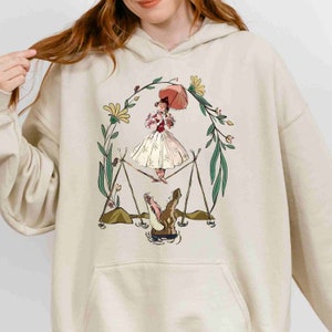 Sweat-shirt funambule fleurs Disney, sweat-shirt fille funambule, sweat-shirt Magic Kingdom, sweat à capuche d&#39;Halloween Le manoir hanté