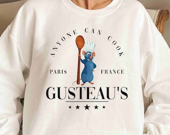 Ratatouille Sweatshirt, Ratatouille Hoodie, Anyone Can Cook Sweatshirt, Disney Remy Sweatshirt, Mouse Chef Hoodie, Epcot Sweatshirt