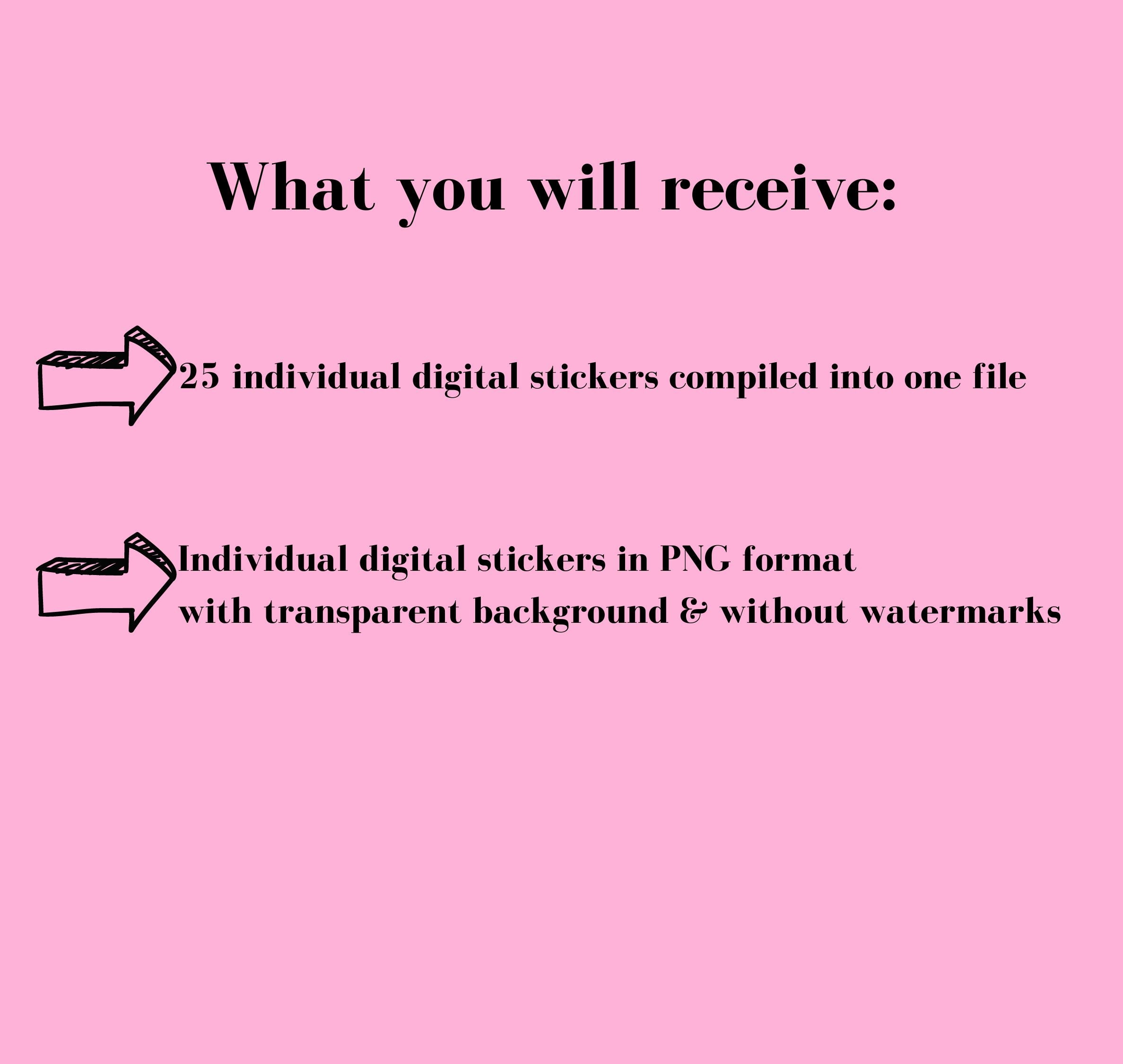 Women Empowerment Digital Stickers, Planner Stickers, Clear Resolution ...