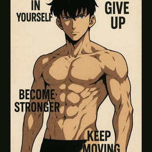Solo Leveling Art - Sung Jinwoo Print - Manga Art Print - Anime Art Print - Anime Gift - Solo Leveling - Manga Art