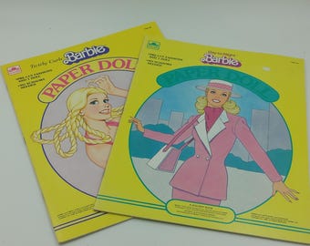 Vintage Barbie Paper Doll Book Set of 2