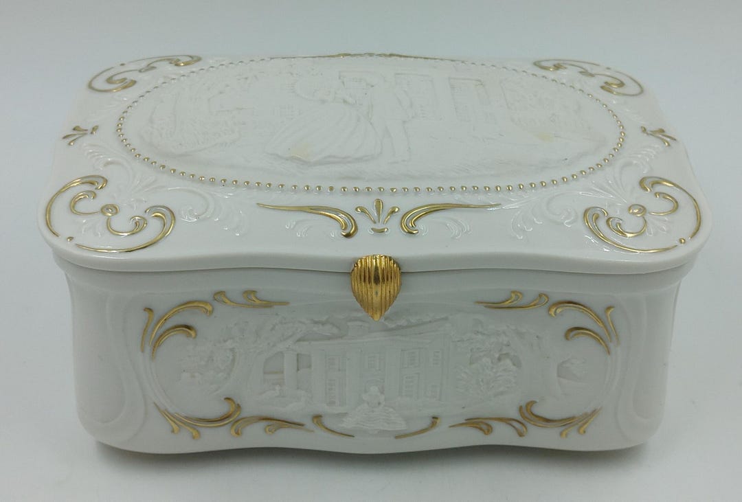 Vintage Franklin Mint Jewelry Music Box Gone With the Wind - Etsy