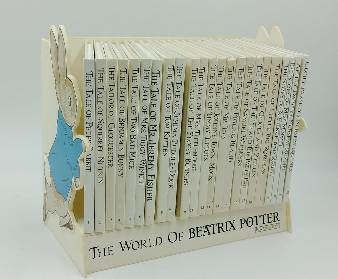 Vintage Beatrix Potter Display Book Plastic Shelf - Etsy