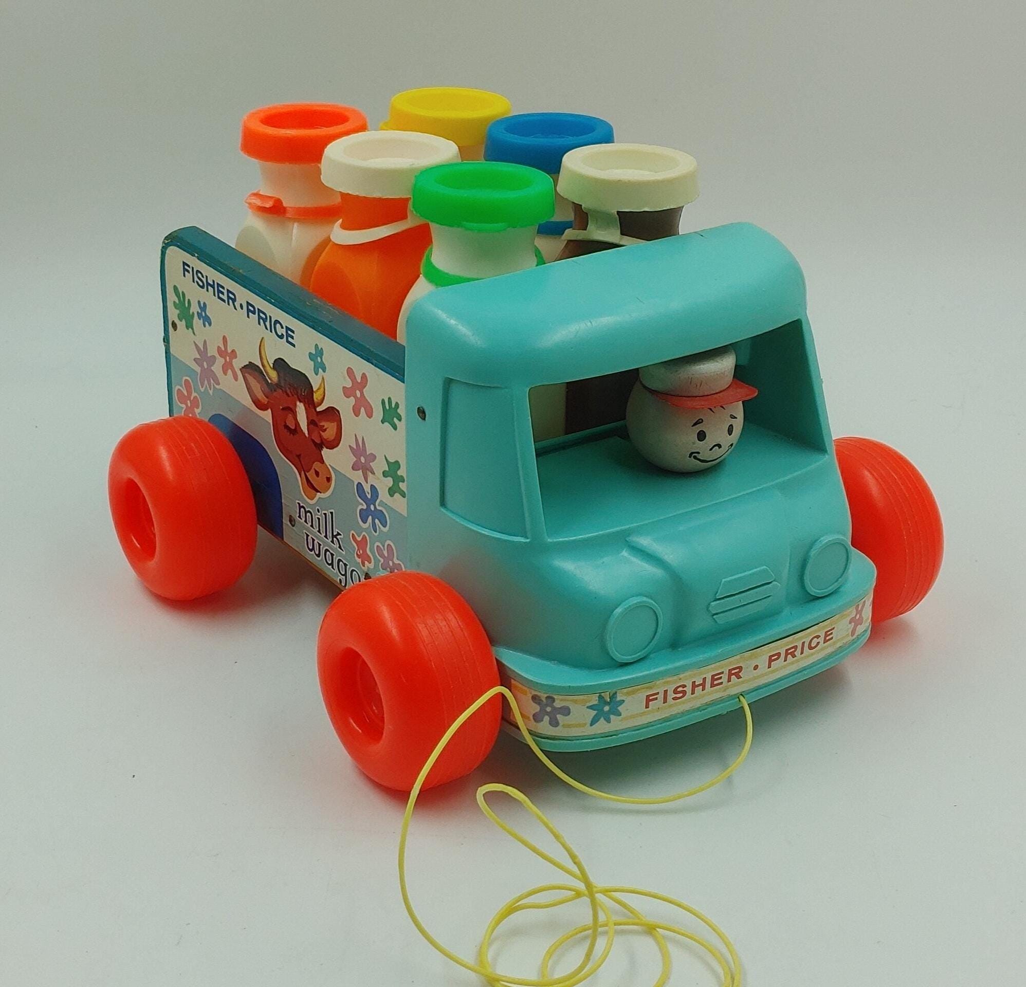 Vintage 1966 Fisher Price #131 Milk Wagon - Etsy