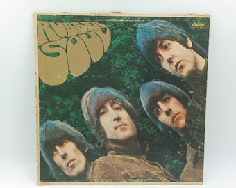 Vintage The Beatles Rubber Soul Vinyl Record
