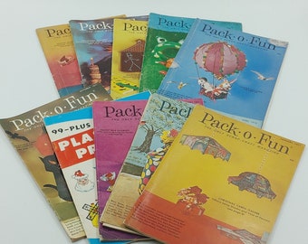 Vintage 1970s Pack-o-Fun Books