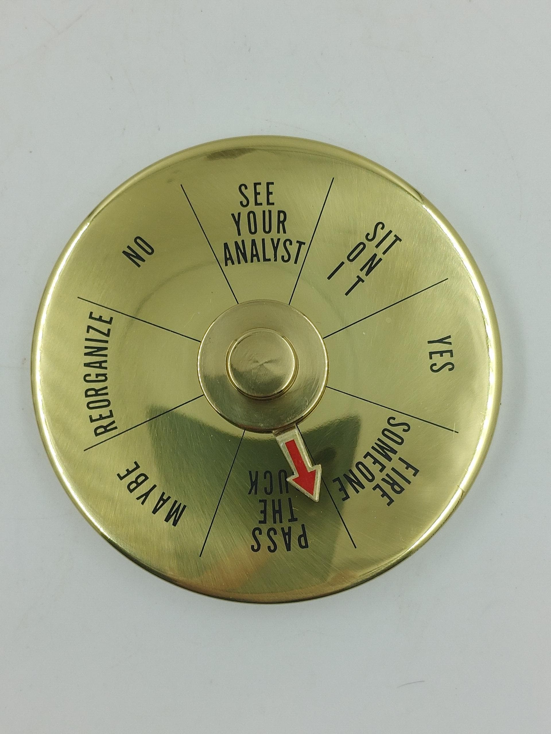 Vintage Solid Brass Executive Decision Maker Spinner - Etsy