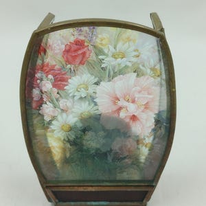 Vintage Enesco Stained Glass Votive Tealight Holder