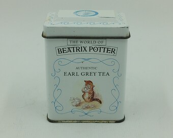 VINTAGE "Beatrix Potter" Earl Grey Tea tin