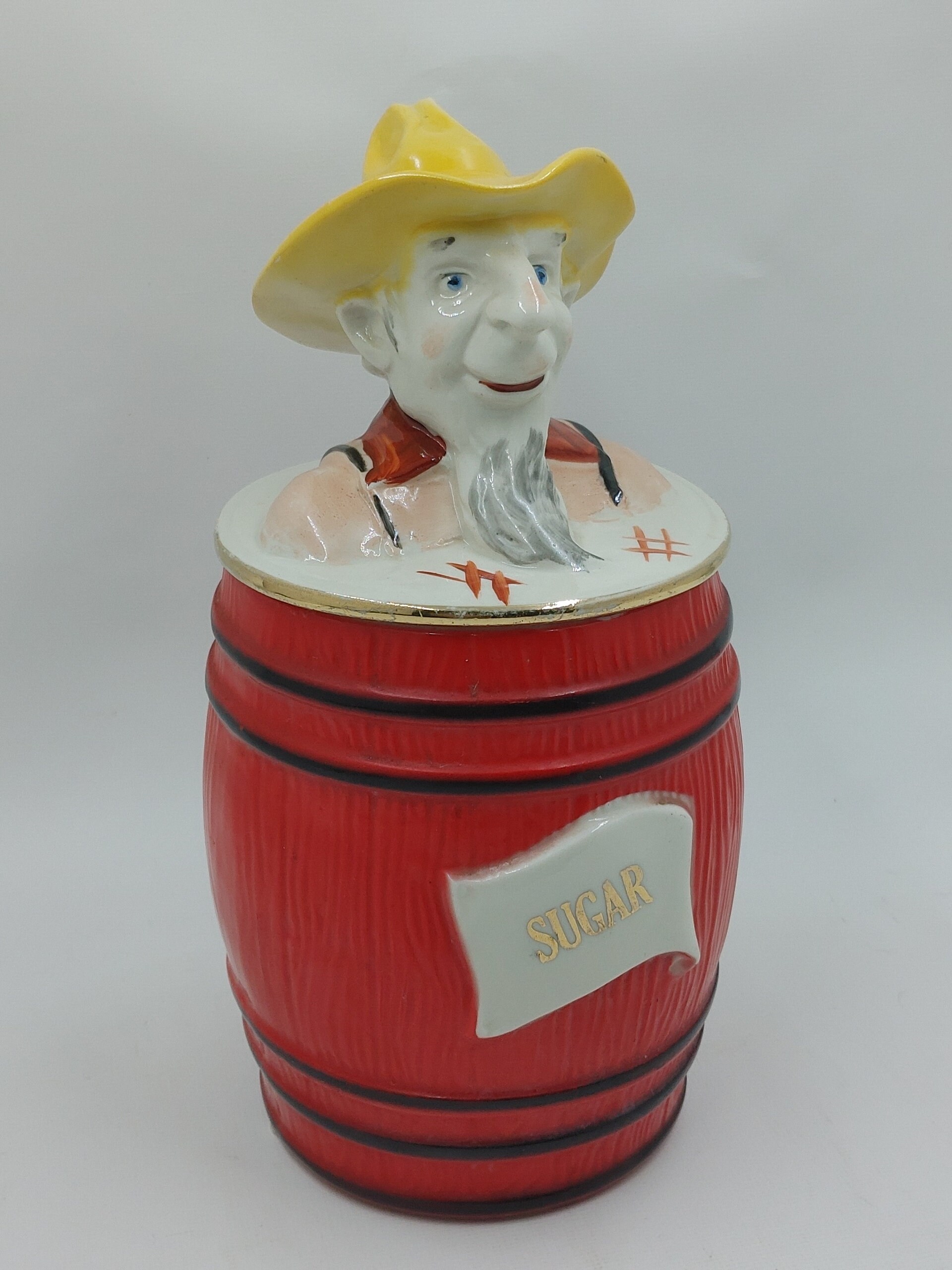Vintage 1950s Regal China Old McDonald Sugar Canister