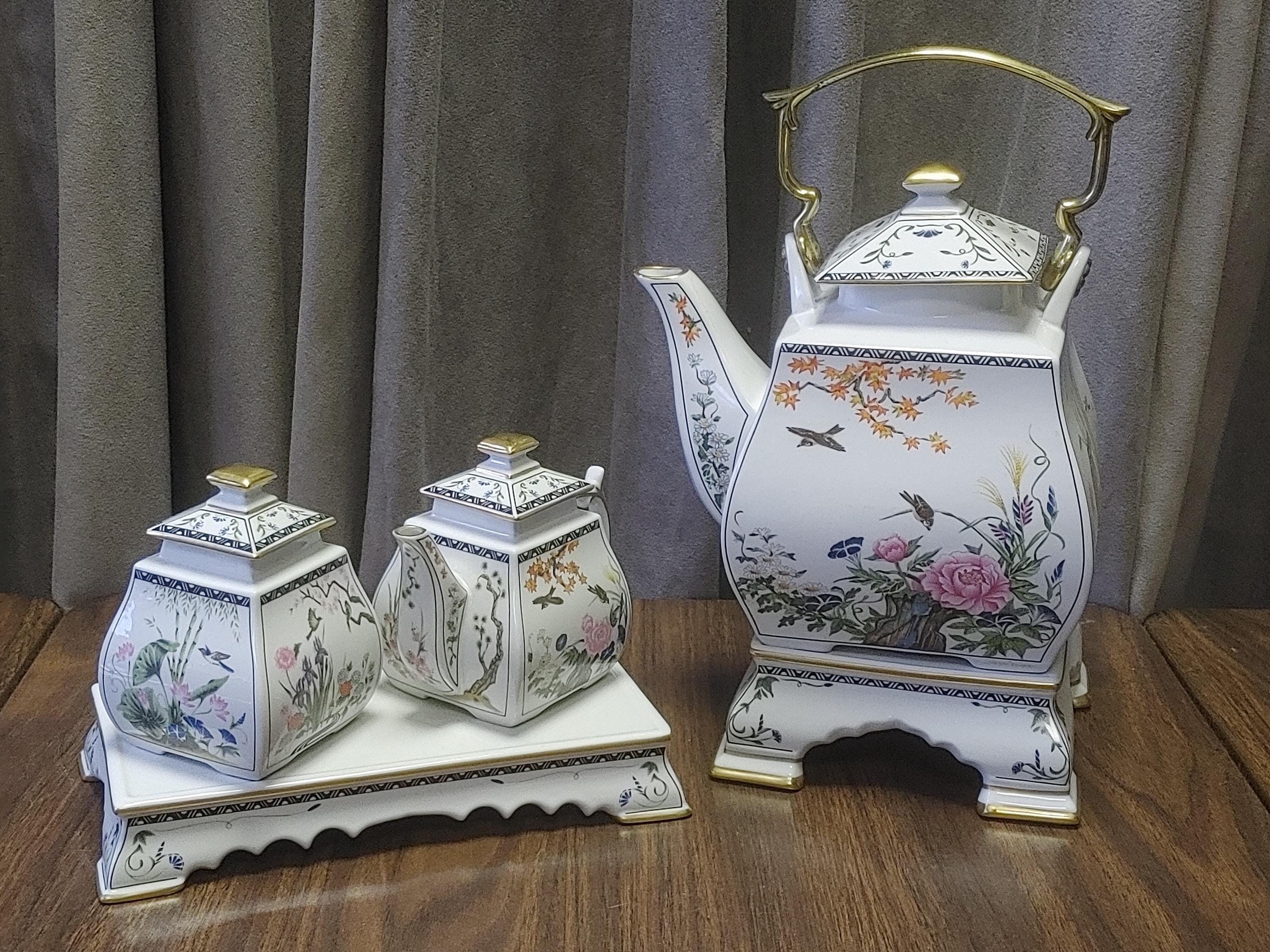 Vintage Franklin Mint Tea Set - Etsy