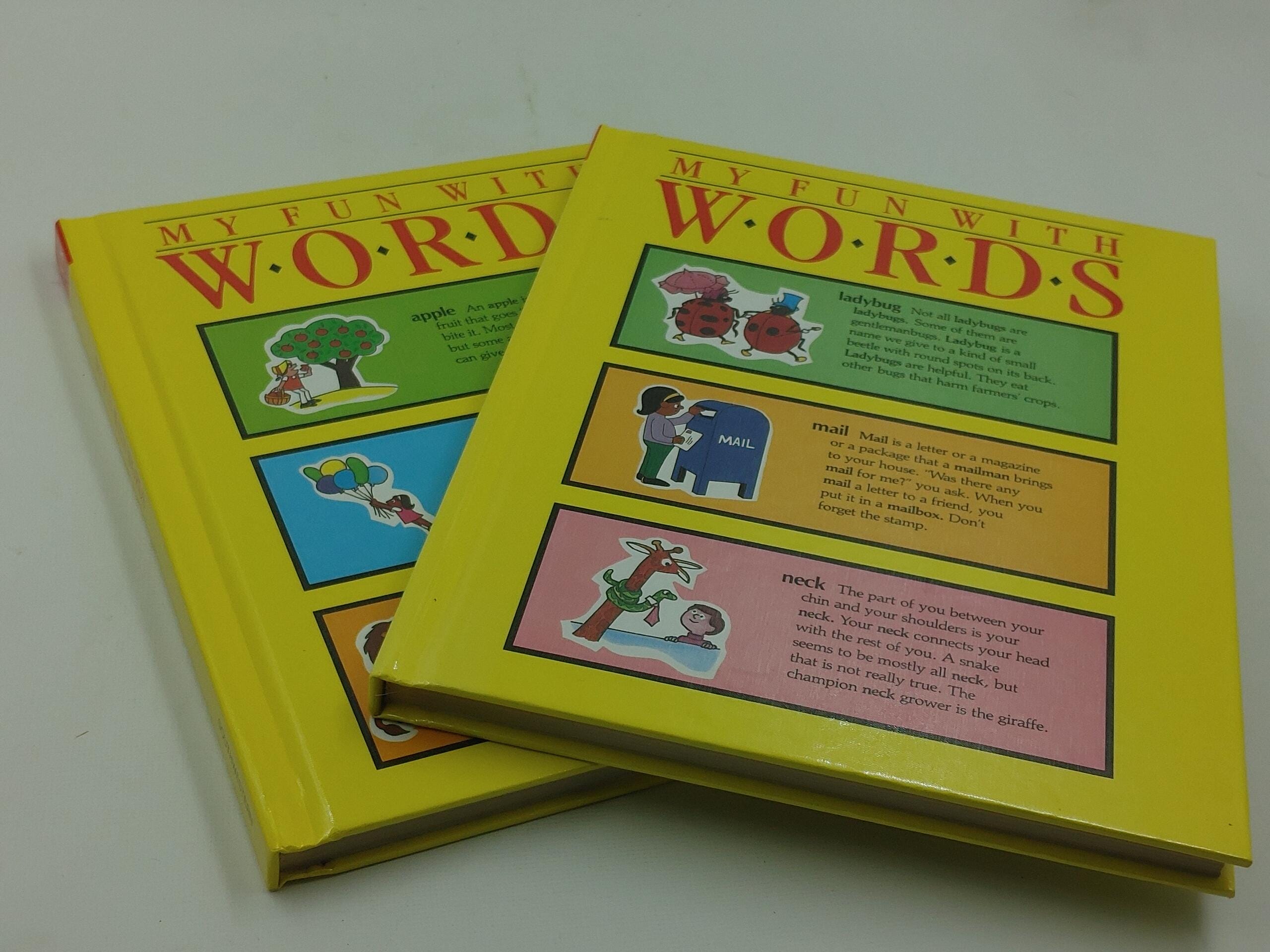 Vintage 1991 My Fun With Words Dictionary 2 Volumes - Etsy