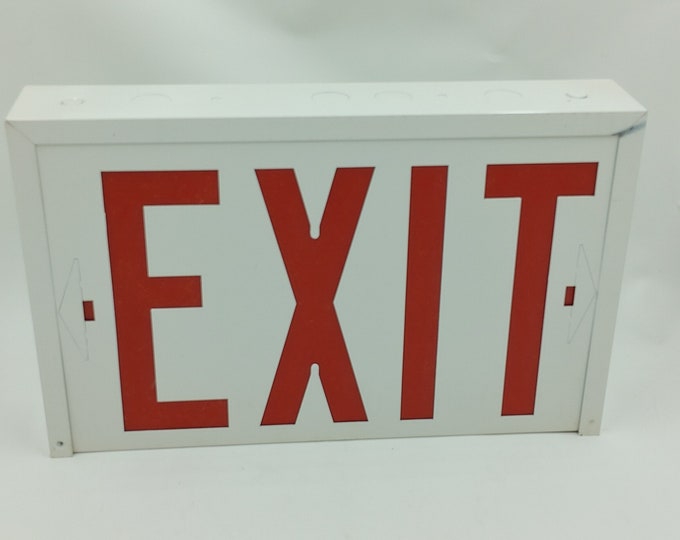 Exit Shop Box Vintage Emergi-lite EXIT Metal Box Sign Lighted - Etsy