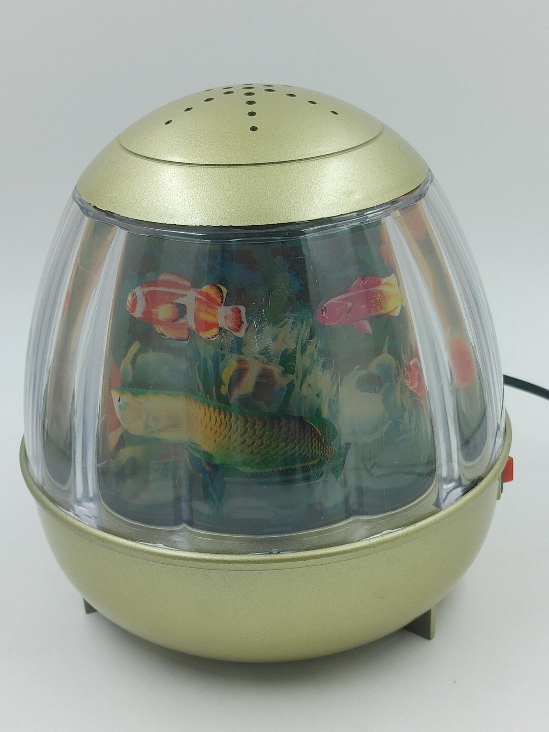 Vintage 1990s Rotating Motion Fish Aquarium Light Etsy
