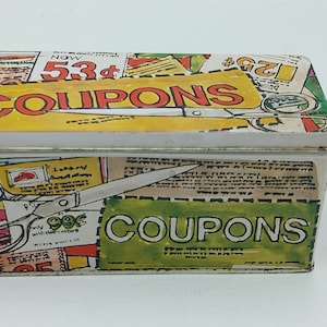 Vintage 1981 Coupon Tin Box image 3