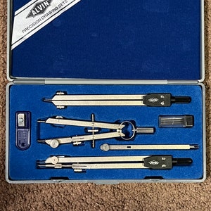 alvin modèle 510 ensemble de dessin/rédaction vintage fabriqué en Allemagne