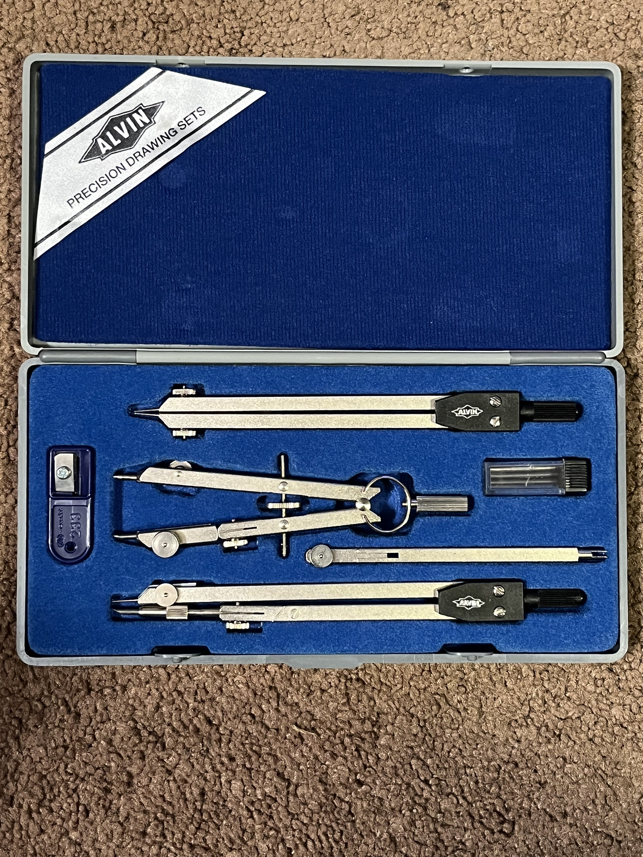 alvin model 510 vintage drawing/drafting set made in Germany