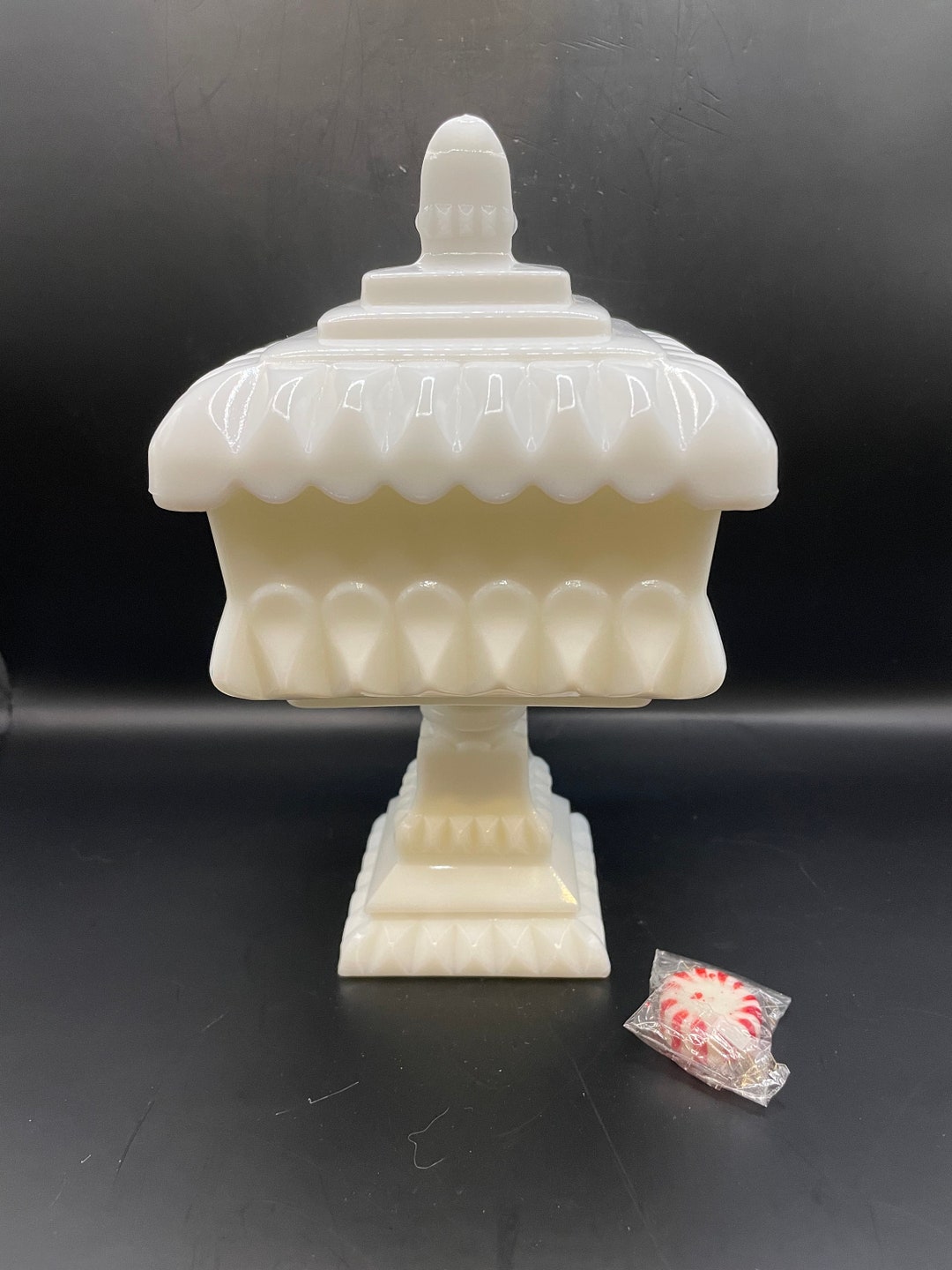 Westmoreland Milk Glass Wedding Box Etsy