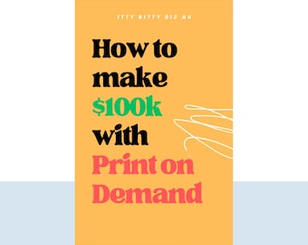 Hoe u 100k kunt verdienen met Print on Demand Instant Digital Download eBook 179 pagina's | POD 100.000