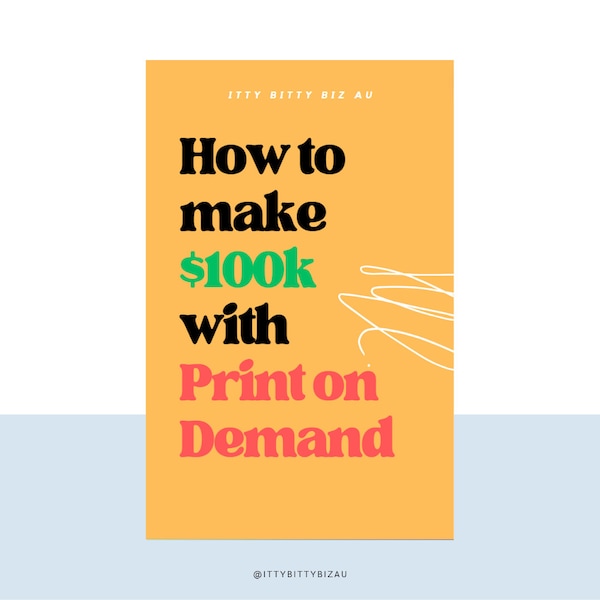 How to Make 100k with Print on Demand Instant Digital Download eBook 179 Pages | POD 100,000