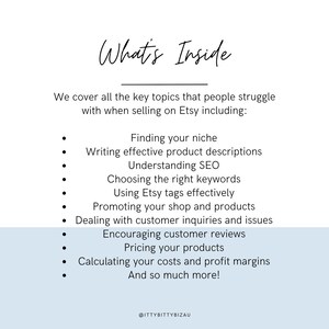 Selling on Etsy 101 The Ultimate Step-By-Step Beginner's Guide to Setting Up A Successful Etsy Shop Instant Digital Download eBook 124 Pages image 3