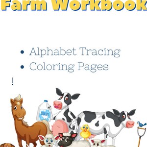 Pre-Kindergarten Farm Alphabet Workbook